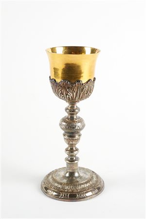  
Calice liturgico in argento 
 Cm 22x10ø