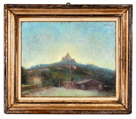 Norma Mascellani (Bologna, 03/07/1909 - Bologna, 07/12/2009) 
"San Luca" 
Olio su tavola Cm 40x50