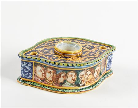 Angelo Minghetti (Bologna, 1822 - Bologna, 1885) 
Calamaio  1900-1910
 Cm 5x17x11