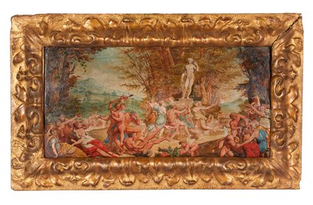  
"Baccanale" 
 Olio su tavola Cm 30,5x54,5