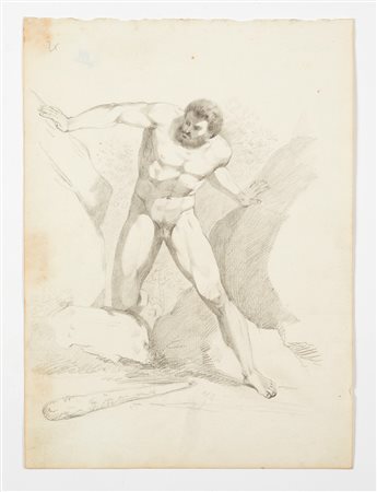  
"Ercole divide i monti Calpe e Abila" 
 Cm 28,5 x 21