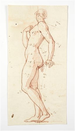  
"Studio di nudo femminile". 
Matita su carta Cm 39x19