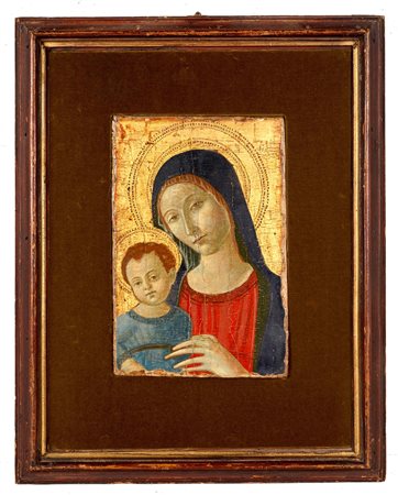  
"Madonna con Bambino" 
 Olio su tavola Cm 32x21