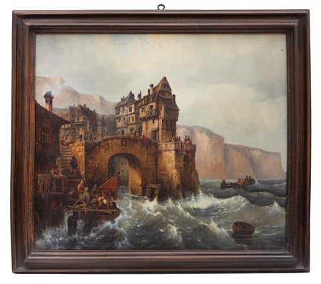  
"Castello in riva al mare" 
Olio su tela Cm 70x81