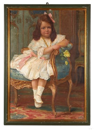  "Ritratto di bambina" Olio su tela Cm 95x66