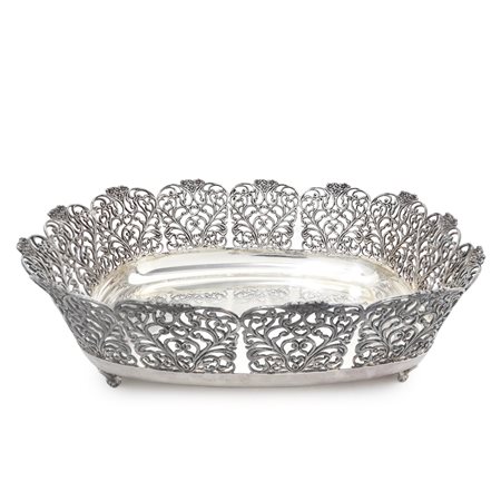 Cestino in argento 800