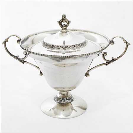 Zuccheriera in argento 800