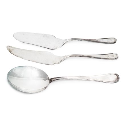 N°3 Posate da portata in argento 800