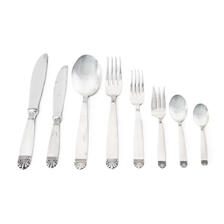 Servizio di posate in argento 800