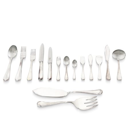 Argentieri Ricci - Servizio di posate in argento 800 da 12 