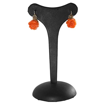 Orecchini con rose di corallo