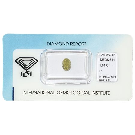 Diamante ovale naturale Fancy blisterato