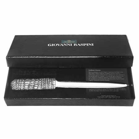 Giovanni Raspini - Tagliacarte coccodrillo in bronzo bianco