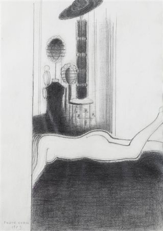 PONTE CORVO (Raffaele Pontecorvo)<BR>Roma 1910 - 1983 Torino<BR>"Senza titolo" 1983