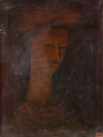 ENRICO COLOMBOTTO ROSSO<BR>Torino 1925 - 2013 Casale Monferrato (AL)<BR>"Volto" 1948