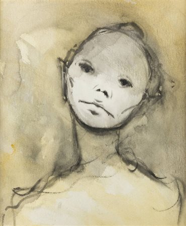 ENRICO COLOMBOTTO ROSSO<BR>Torino 1925 - 2013 Casale Monferrato (AL)<BR>"Volto" 1973