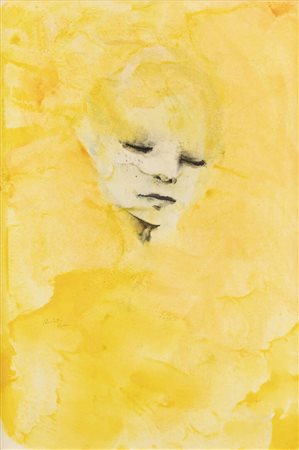 ENRICO COLOMBOTTO ROSSO<BR>Torino 1925 - 2013 Casale Monferrato (AL)<BR>"Volto"