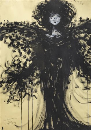 ENRICO COLOMBOTTO ROSSO<BR>Torino 1925 - 2013 Casale Monferrato (AL)<BR>"La nuova Dark Lady"