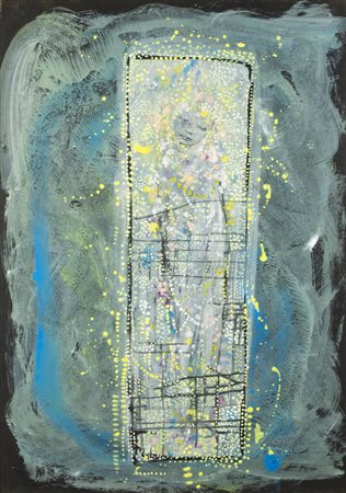 ENRICO COLOMBOTTO ROSSO<BR>Torino 1925 - 2013 Casale Monferrato (AL)<BR>"Bambola nel Luna Park" anni '70