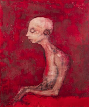 ENRICO COLOMBOTTO ROSSO<BR>Torino 1925 - 2013 Casale Monferrato (AL)<BR>"Figura di profilo"