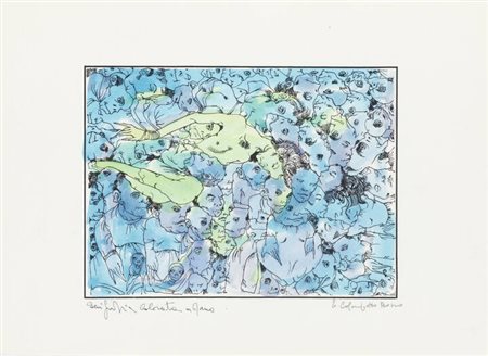 ENRICO COLOMBOTTO ROSSO<BR>Torino 1925 - 2013 Casale Monferrato (AL)<BR>"Confusione n. 1"