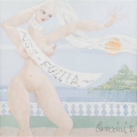 LAMBERTO CAMERINI<BR>Torino 1930<BR>"Miss Follia" 1980