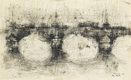 GIOVANNI MACCIOTTA<BR>Torino 1927 - 1993 Coassolo (TO)<BR>"Ponte" 1961