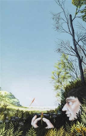 GIOVANNI MACCIOTTA<BR>Torino 1927 - 1993 Coassolo (TO)<BR>"La libellula" Coassolo 1973