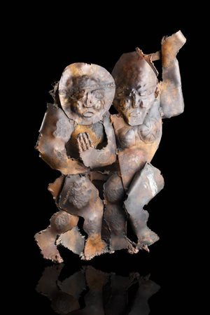 MARIO MOLINARI<BR>Coazze (TO) 1930 - 2000 Torino<BR>"Dialogo" 1963