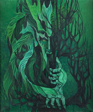 GUIDO DE BONIS<BR>Torino 1931 - 2009<BR>"Le Roy des Elfes" 1975