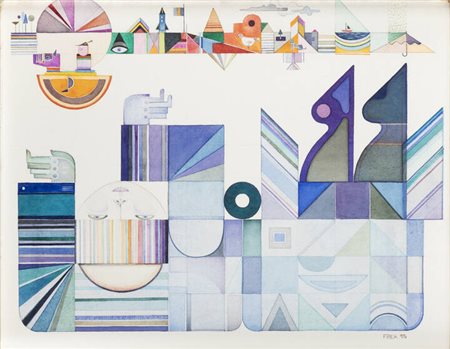 ROMANO FREA<BR>Monticello d'Alba (CN) 1945<BR>"Senza titolo" 1976