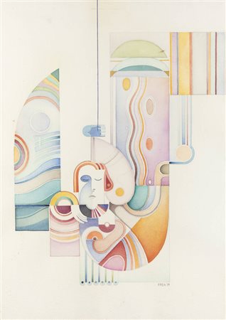 ROMANO FREA<BR>Monticello d'Alba (CN) 1945<BR>"Senza titolo" 1979