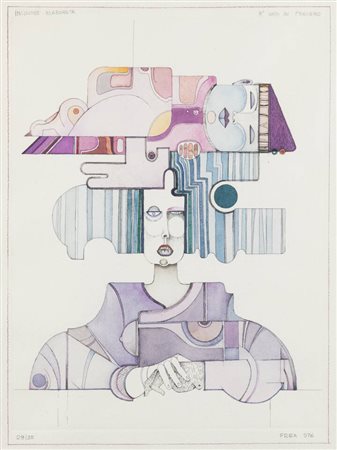 ROMANO FREA<BR>Monticello d'Alba (CN) 1945<BR>"È nato un pensiero" 1976