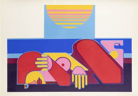 ANGELA MANTELLO<BR>Italia XX sec<BR>"Figura a sdraio" 1982