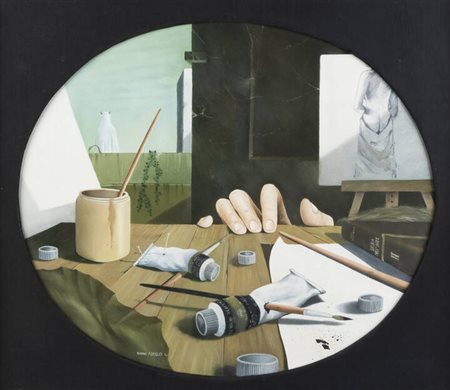 GIANNI ABELLO<BR>Lanzo Torinese (TO) 1951<BR>"Il tempo perduto" 1974