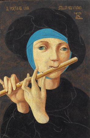 FABRIZIO RICCARDI<BR>Roma 1942<BR>"Il portare una stella nel vivaio" Dicembre 1978