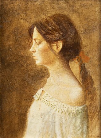 WALTHER JERVOLINO<BR>Bondeno (Fe) 1944 - 2012 San Mauro Torinese (To)<BR>"Studio per Cristina"