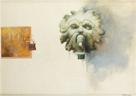 WALTHER JERVOLINO<BR>Bondeno (Fe) 1944 - 2012 San Mauro Torinese (To)<BR>"No water today" n. 4 1984