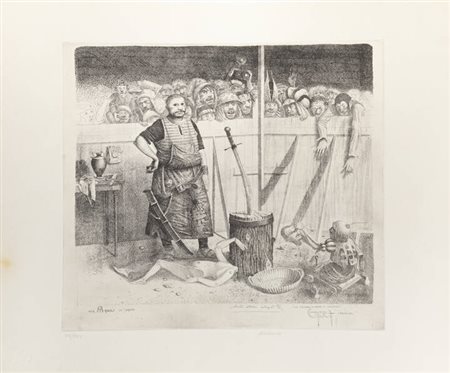 WALTHER JERVOLINO<BR>Bondeno (Fe) 1944 - 2012 San Mauro Torinese (To)<BR>"Una probabile morte di Pinocchio"