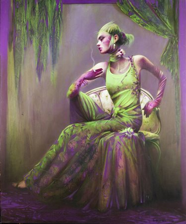 DAVIDE DE AGOSTINI<BR>Torino 1952<BR>"Viola-Verde" 2007