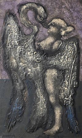 JAN LEBENSTEIN<BR>Brest (Bielorussia) 1930 - 1999 Cracovia (Polonia)<BR>"Cygne tendre" 1968