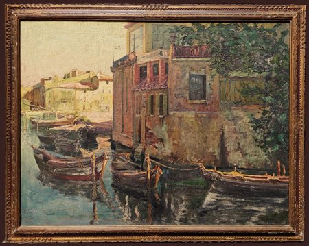 Mario Pinetti (1895-1965) - Case in laguna