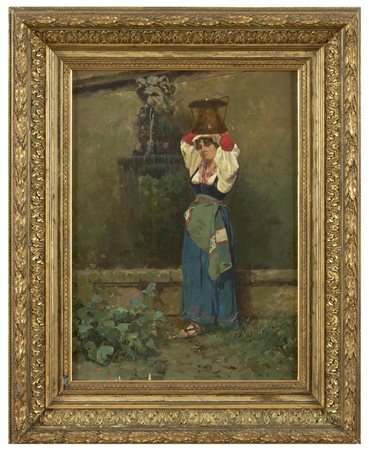 Mario Spinetti (1842-1909) - L’acquiola