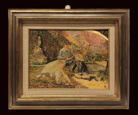 Scuola europea XX secolo - figure nel parco