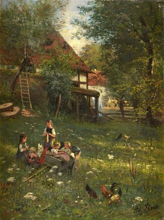 Adolf Lins (1856-1927) - Giochi di bimbi