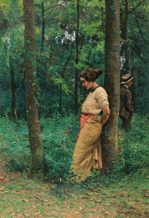 Angiolo Tommasi (1858-1923) - Corteggiamento