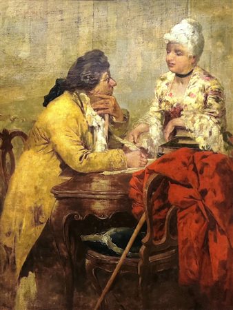 Alla maniera di Giacomo Favretto - Il consiglio