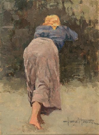 Angiolo Tommasi (1858-1923) - Figura di contadina