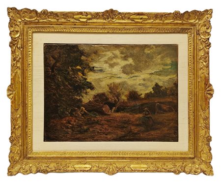 Antonio Fontanesi (1818-1882) - Pascolo a Creys 1863