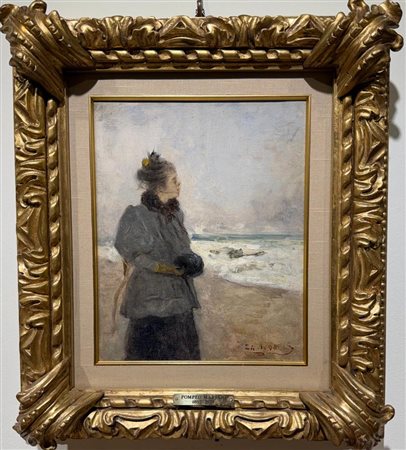 Pompeo Mariani (1857-1927) - In riva al mare 1898